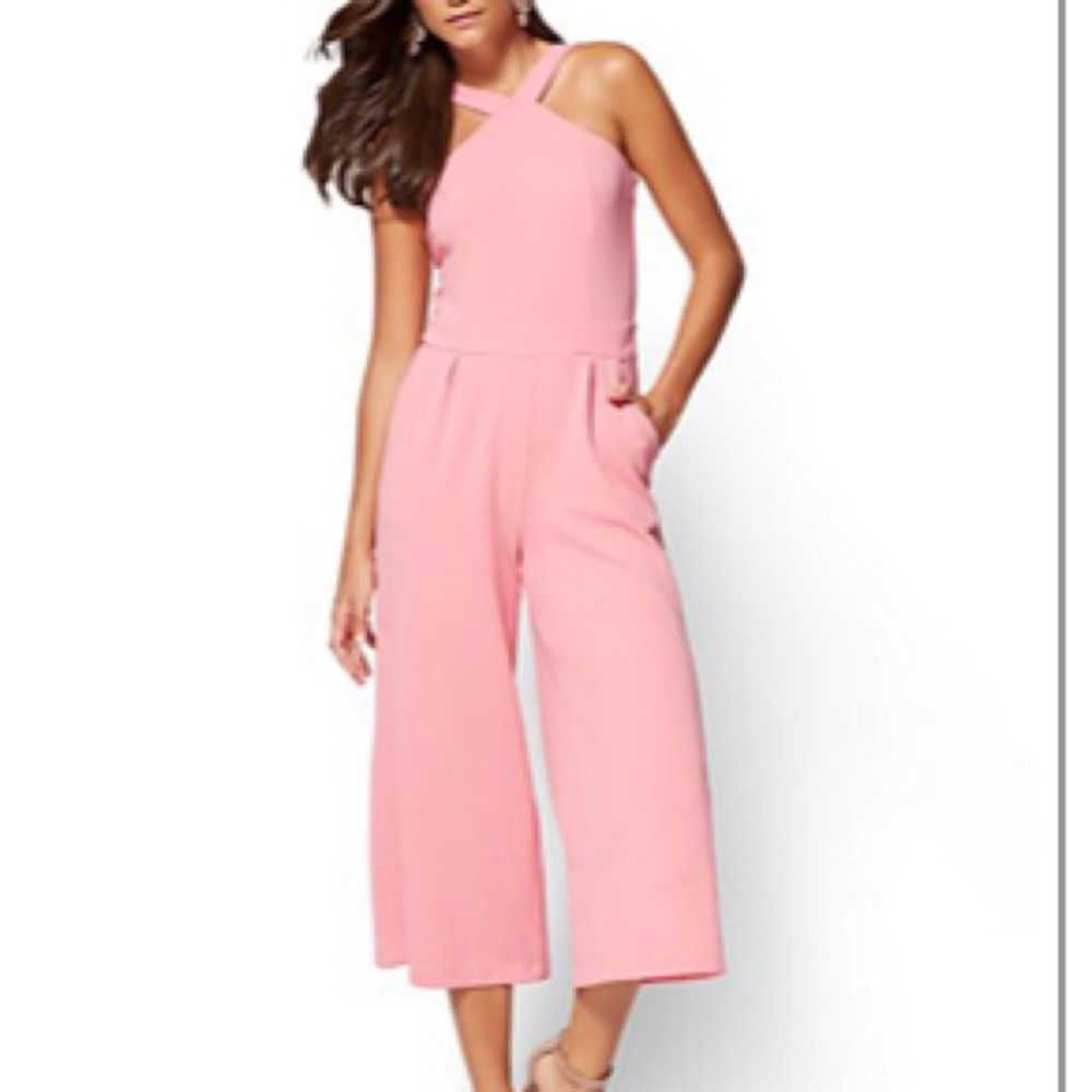 New York and Company halter culotte jumpsuit